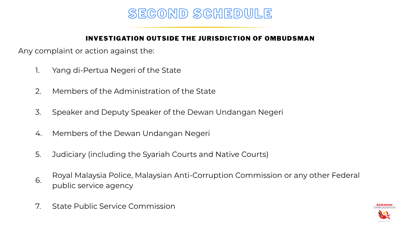 Second Schedule